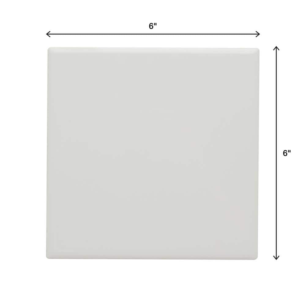 Daltile Restore Bright White 6 in. x 6 in. Ceramic Wall Tile (12.50 sq. ft./Case)