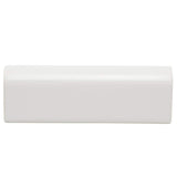 Daltile Restore Bright White 2 in. x 6 in. Ceramic Bullnose Wall Trim (0.08 sq. ft. per Piece)