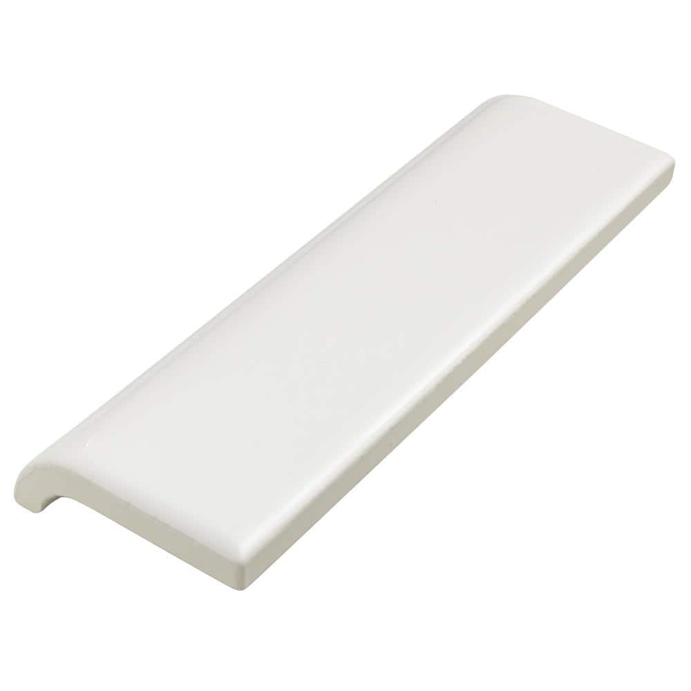 Daltile Restore Bright White 2 in. x 6 in. Ceramic Bullnose Wall Trim (0.08 sq. ft. per Piece)