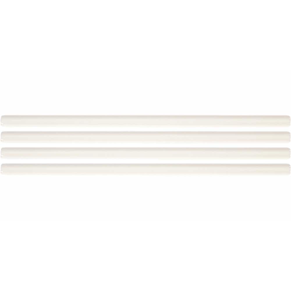 Daltile Restore Bright White 1/2 in. x 12 in. Glazed Ceramic Wall Jolly Trim Tile, 4-Pack (0.04 sq. ft. per piece)
