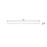 Daltile Restore Bright White 1/2 in. x 12 in. Glazed Ceramic Wall Jolly Trim Tile, 4-Pack (0.04 sq. ft. per piece)