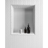 Daltile Restore Bright White 1 in. x 6 in. Ceramic Quarter Round Wall Trim Tile (0.03 sq. ft. / Piece)