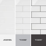 Ivy Hill Tile Contempo Bright White 4 in. x 12 in. x 8 mm Polished Glass Subway Floor and Wall Tile (15 Pieces, 5 sq. ft./Box)