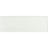 Ivy Hill Tile Contempo Bright White 4 in. x 12 in. x 8 mm Polished Glass Subway Floor and Wall Tile (15 Pieces, 5 sq. ft./Box)