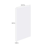 J COLLECTION Fairhope 61 in. W x 34.5 in. H x 24 in. D Bright White Simple Desk Bundle 1