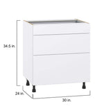 J COLLECTION Fairhope 61 in. W x 34.5 in. H x 24 in. D Bright White Simple Desk Bundle 1