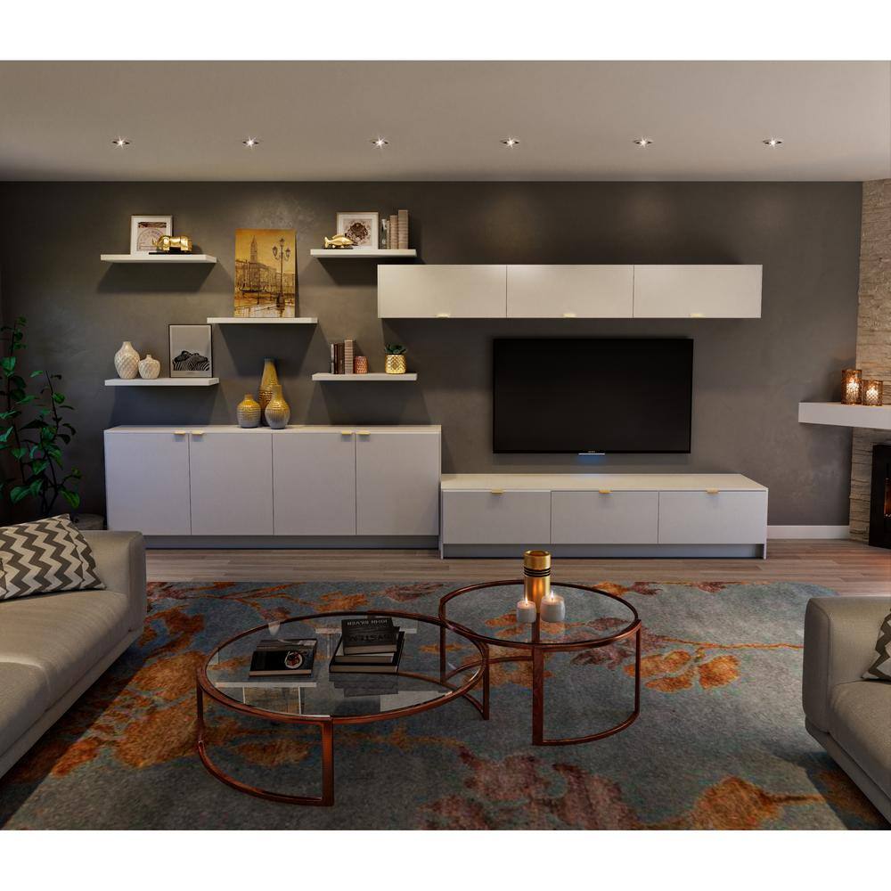 J COLLECTION Fairhope Bright White Slab Assembled Vanity Drawer Base Cabinet with 3 Drawers (18 in. W x 34.5 in. H x 21 in. D)