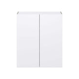 J COLLECTION Fairhope Bright White Slab Assembled Wall Kitchen Cabinet (30 in. W x 35 in. H x 14 in. D)