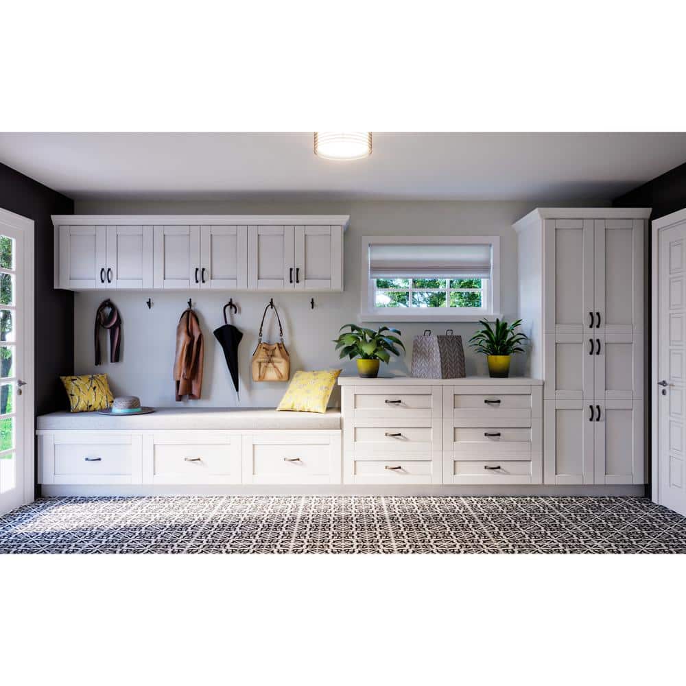 J COLLECTION Bright White Glass Assembled Wall Kitchen Cabinet with 2 Doors (30 in. W x 35 in. H x 14 in. D)