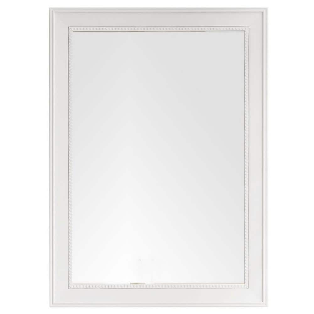 James Martin Vanities Bristol 29" x 40" Bright White Bathroom Vanity Mirror