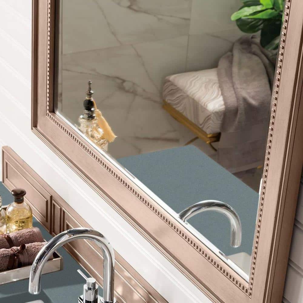 James Martin Vanities Bristol 44" x 40" Bright White Bathroom Vanity Mirror