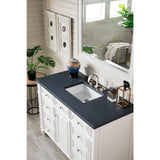 James Martin Vanities Bristol 44" x 40" Bright White Bathroom Vanity Mirror