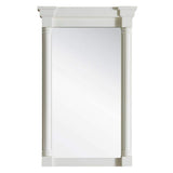 James Martin Vanities Bright White Bathroom Vanity Mirror, 27x43 Inches