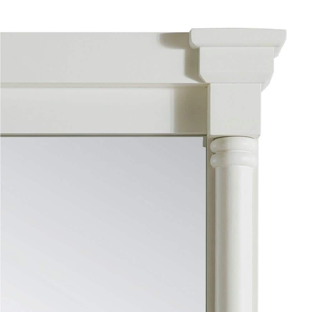 James Martin Vanities Bright White Bathroom Vanity Mirror, 27x43 Inches