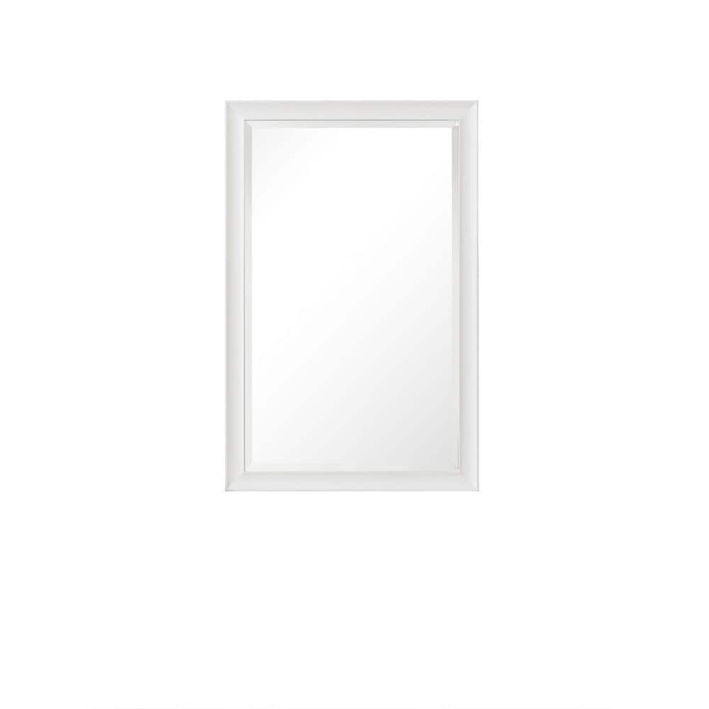 James Martin Vanities Glenbrooke 26" x 40" Bright White Bathroom Vanity Mirror