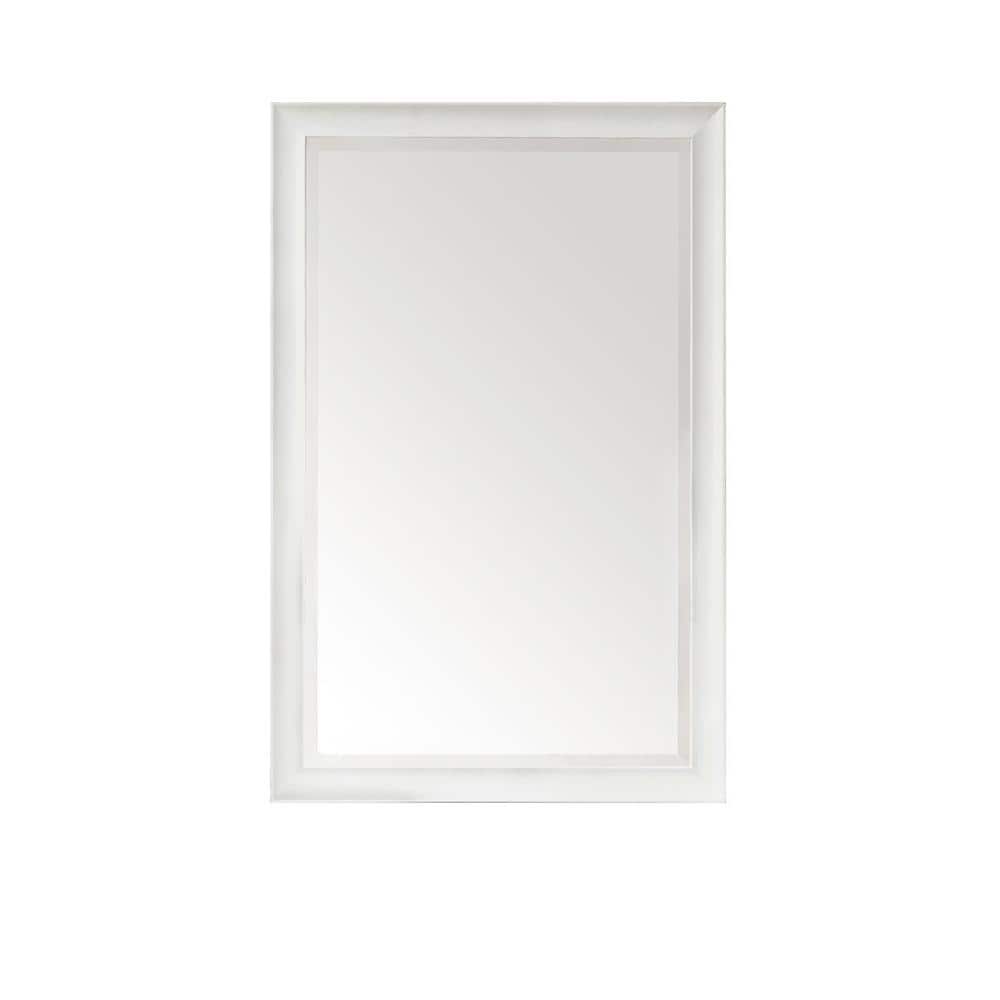 James Martin Vanities Glenbrooke 26" x 40" Bright White Bathroom Vanity Mirror