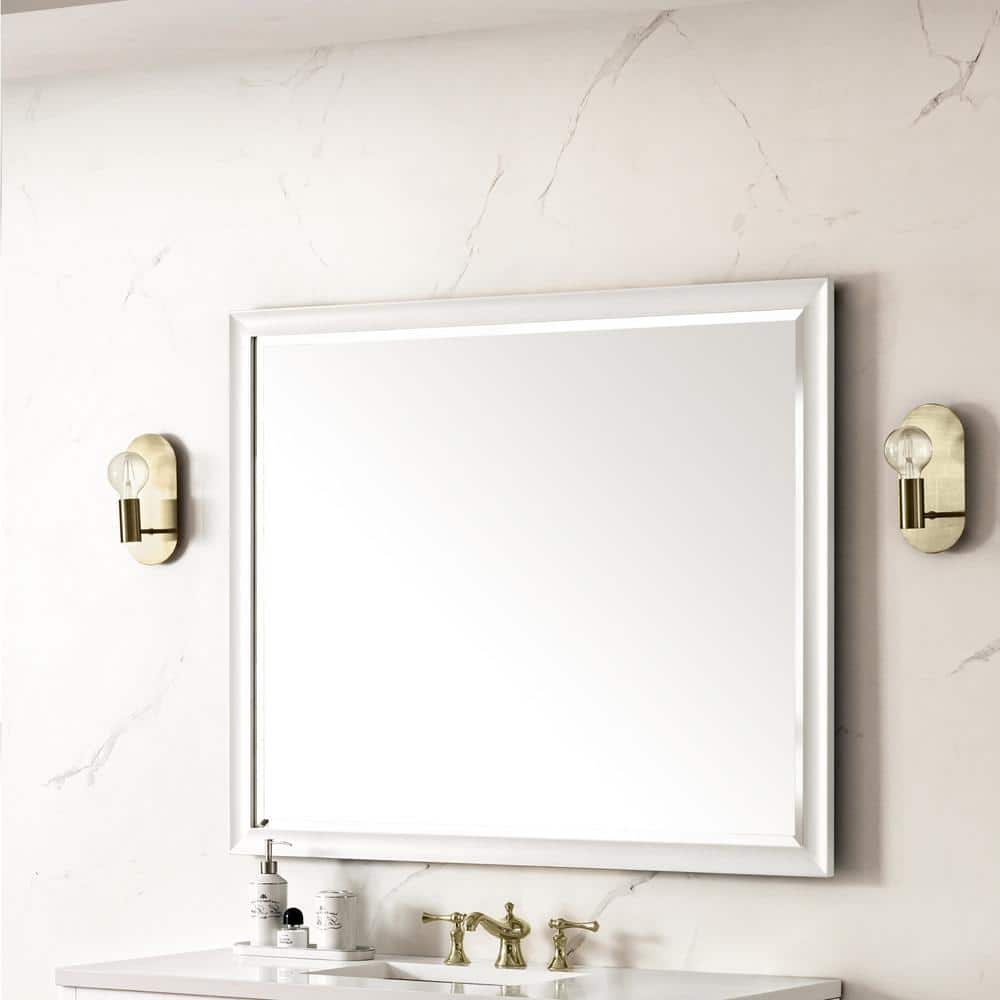 James Martin Vanities Glenbrook 48" Bright White Rectangular Vanity Mirror