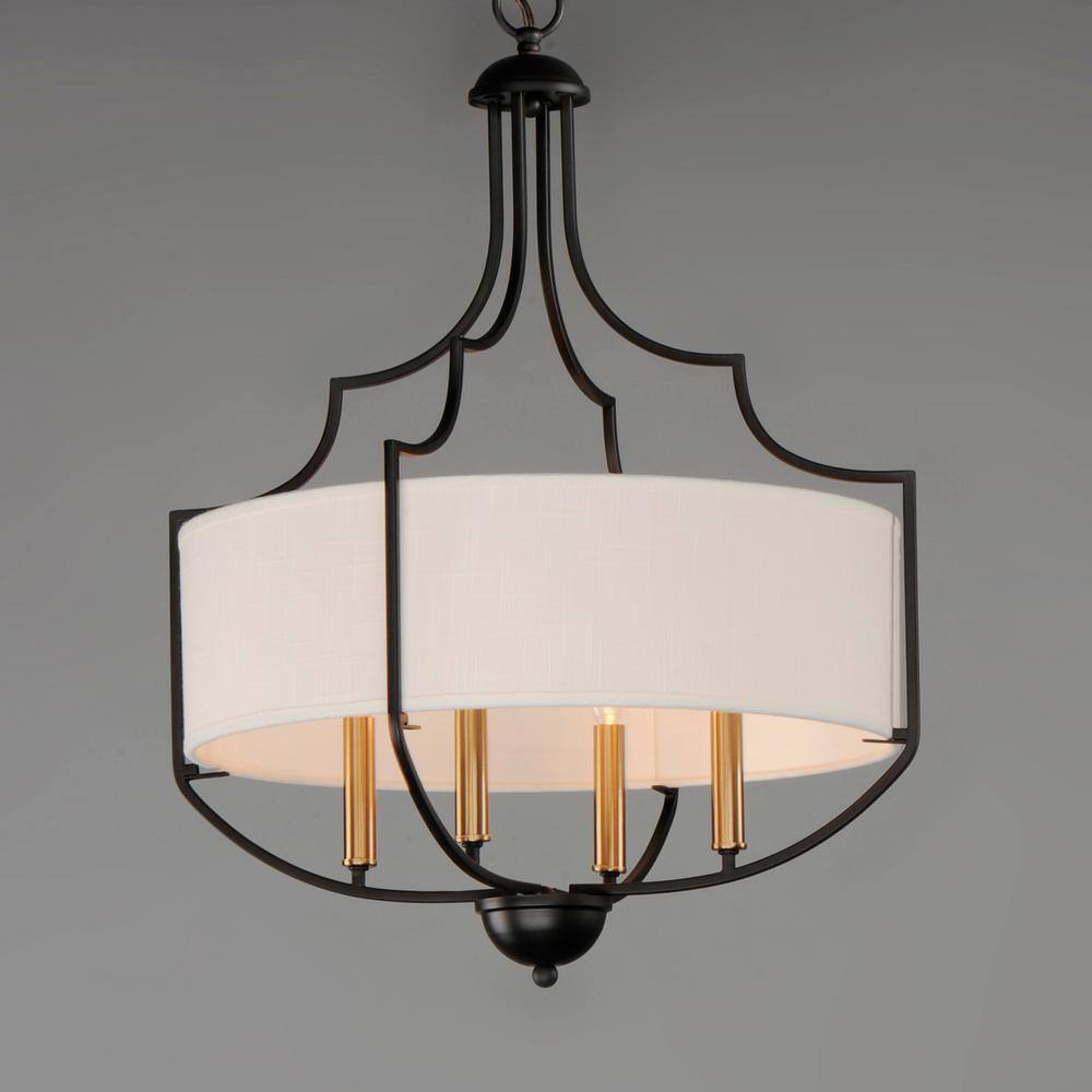 Maxim Lighting Savant 4-Light Black Chandelier