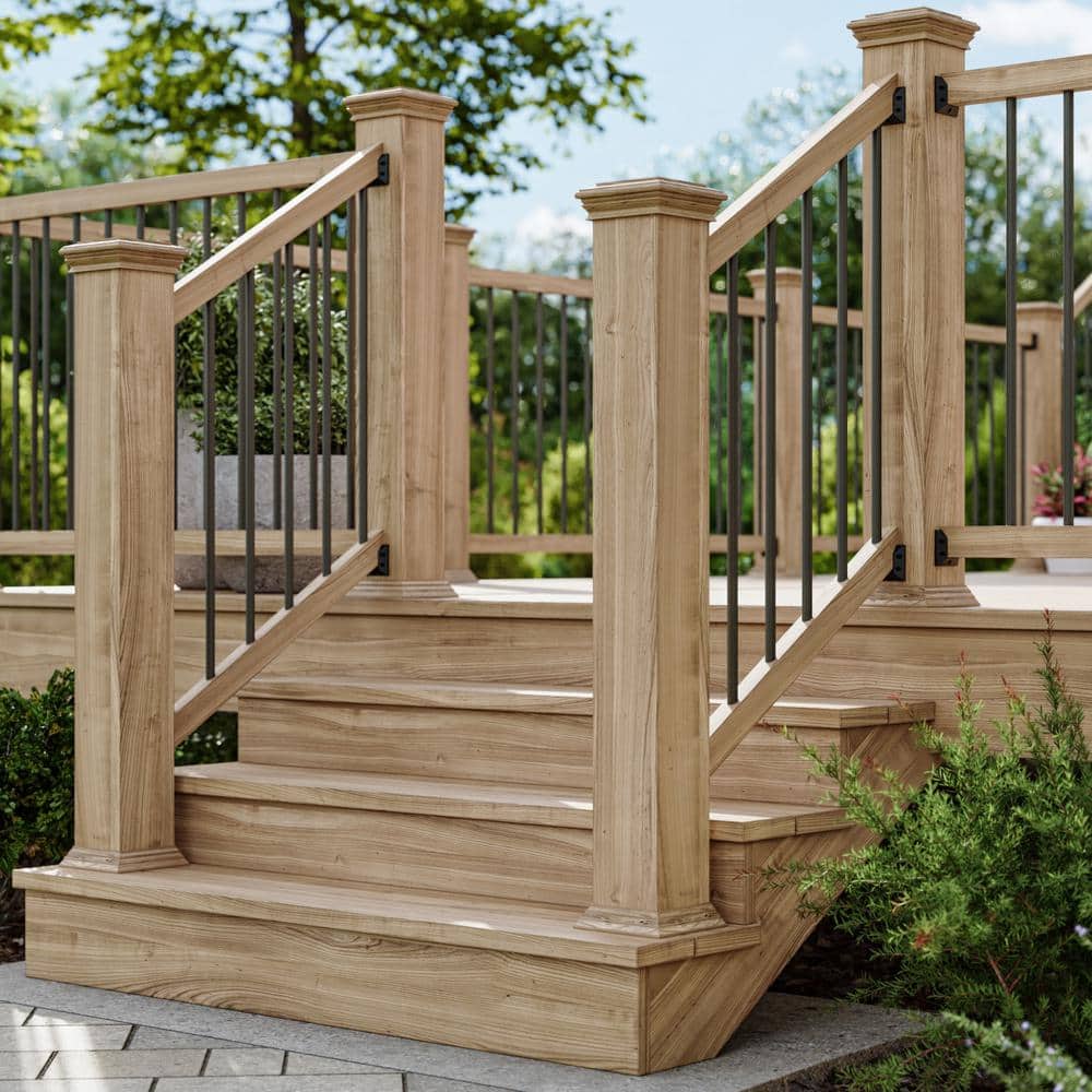 Deckorators 3/4 in. x 3/4 in. x 32 in. Bronze Aluminum Round Classic Baluster (10-Pack)