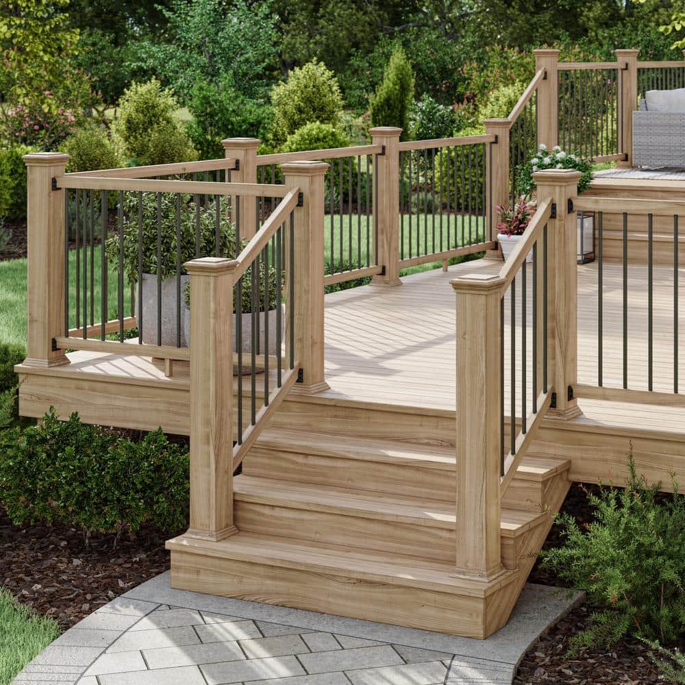Deckorators 3/4 in. x 3/4 in. x 32 in. Bronze Aluminum Round Classic Baluster (10-Pack)