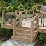 Deckorators 32-1/4 in. x 1 in. Bronze Aluminum Arc Baluster (5-Pack)