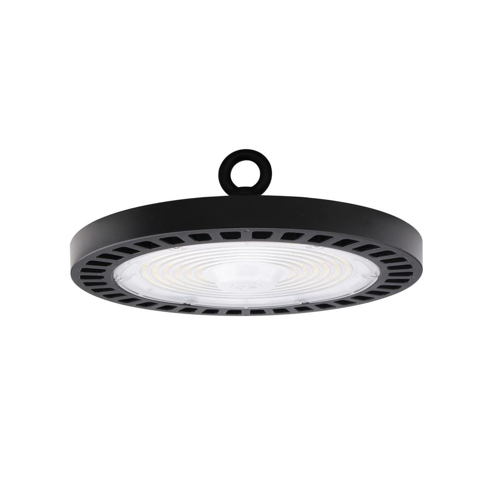 MEDINAH POWER 11 in. Round 400-Watt Equivalent Integrated LED Dimmable Bronze High Bay Light, 22000 Lumens, 5000K Daylight