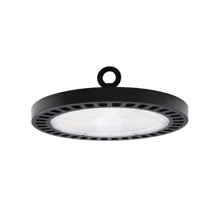 MEDINAH POWER 11 in. Round 400-Watt Equivalent Integrated LED Dimmable Bronze High Bay Light, 22000 Lumens, 5000K Daylight