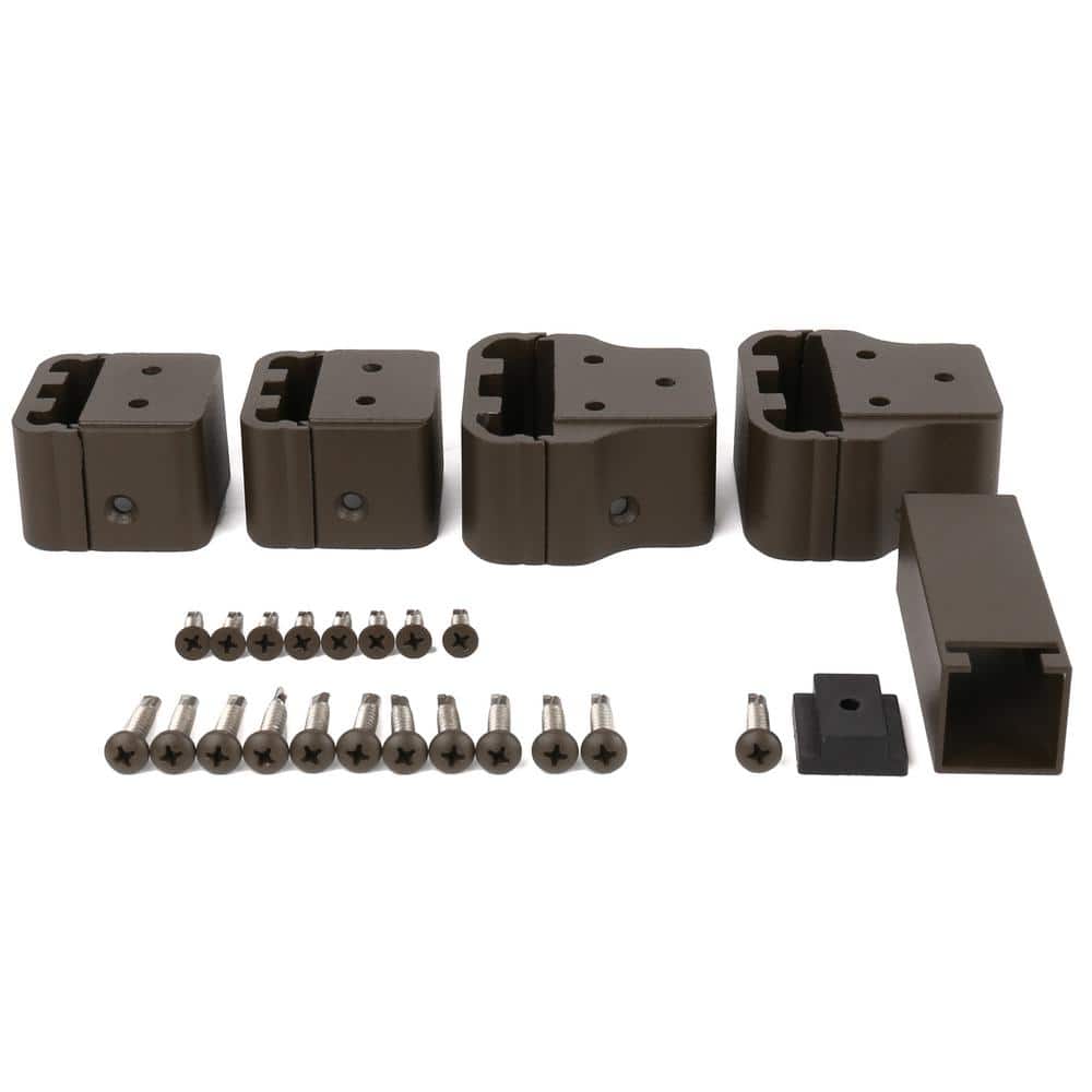 NewTechWood Allure Aluminum Preassembled Rail Bracket in Bronze