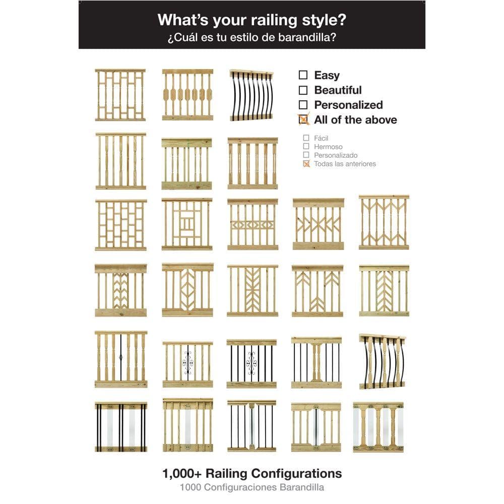 ProWood 32-1/4 in. x 1 in. Bronze Aluminum Contour Baluster (14-Pack)