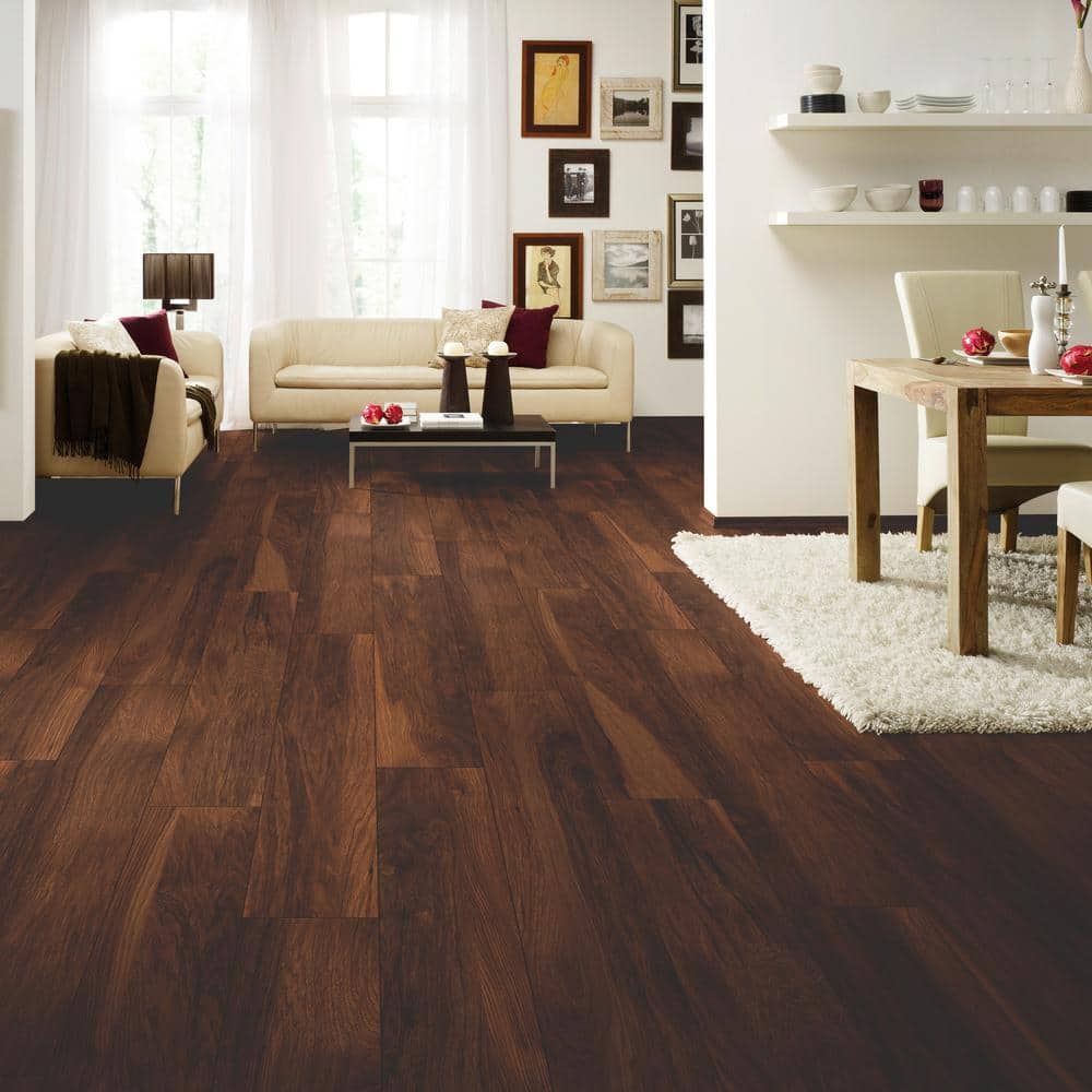 Krono Original Brook Penfold Hickory 12 mm T x 8 in. W Waterproof Laminate Wood Flooring (15.9 sqft/case)