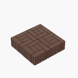 WRIGHTMASTER 1 ft. x 1 ft. Quick Deck Polypropylene Interlocking Deck Tile in Brown-2 (44 sq. ft. Per Box)