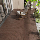 WRIGHTMASTER 1 ft. x 1 ft. Quick Deck Polypropylene Interlocking Deck Tile in Brown-2 (44 sq. ft. Per Box)