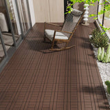 WRIGHTMASTER 1ft. x 1ft. Quick Deck Polypropylene Interlocking Deck Tile in Brown-4 (44 sq. ft. per Box)