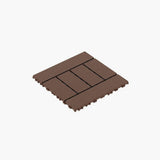 WRIGHTMASTER 1ft. x 1ft. Quick Deck Polypropylene Interlocking Deck Tile in Brown-4 (44 sq. ft. per Box)