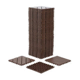 WRIGHTMASTER 1ft. x 1ft. Quick Deck Polypropylene Interlocking Deck Tile in Brown-5 (44 sq. ft. per Box)