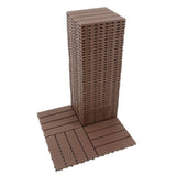 WRIGHTMASTER 1ft. x 1ft. Quick Deck Polypropylene Interlocking Deck Tile in Brown-6 (44 sq. ft. per Box)