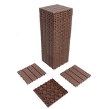 WRIGHTMASTER 1ft. x 1ft. Quick Deck Polypropylene Interlocking Deck Tile in Brown-6 (44 sq. ft. per Box)