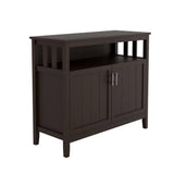 39.96-in W x 15.75-in D x 34.06-in H in Brown Assemble Upper Diagonal Kitchen Cabinet with 2 Doors for Dining Room