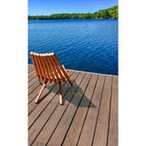 Roll Deck 4 ft. x 32 in. Non-Slip Thermo-Treated Wood Deck Tile in Brown (1-Piece/Box)