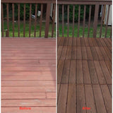 Roll Deck 4 ft. x 32 in. Non-Slip Thermo-Treated Wood Deck Tile in Brown (1-Piece/Box)