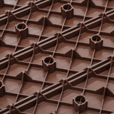 1 ft. x 1 ft. Outdoor Square Waterproof Deck Tile in Brown, All Weather Use ( 44 Per Case)