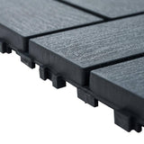 1 ft. x 1 ft. Outdoor Square Waterproof Deck Tile in Gray, All Weather Use ( 44 Per Case)