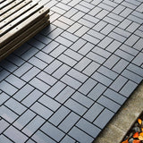 1 ft. x 1 ft. Outdoor Square Waterproof Deck Tile in Gray, All Weather Use ( 44 Per Case)