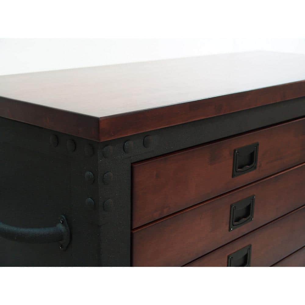 DURAMAX 36 in. W x 20 in. D 5-Drawer Wood Top Roller Cabinet Tool Chest