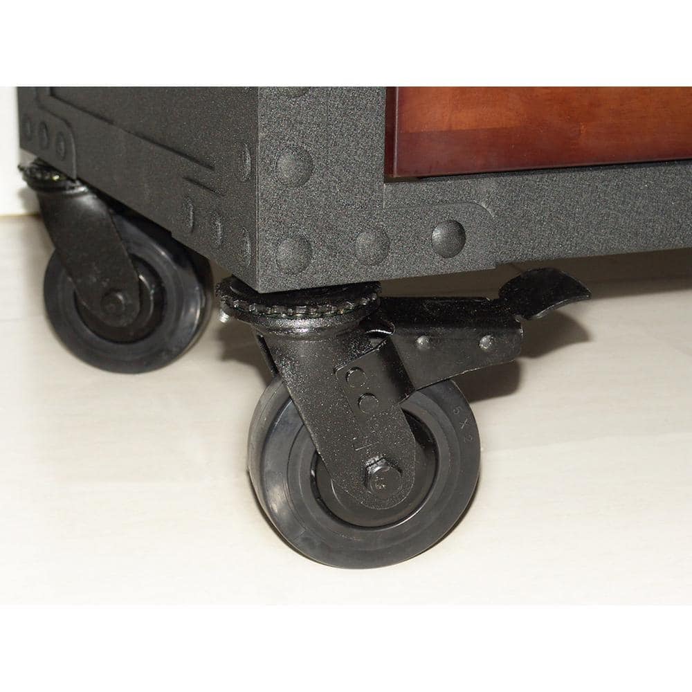 DURAMAX 36 in. W x 20 in. D 5-Drawer Wood Top Roller Cabinet Tool Chest
