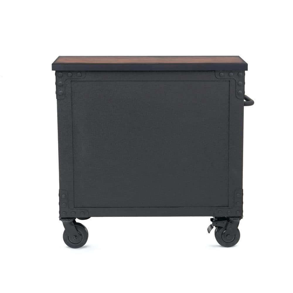 DURAMAX 36 in. W x 20 in. D 5-Drawer Wood Top Roller Cabinet Tool Chest