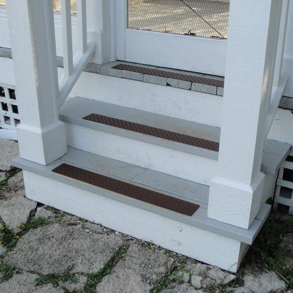 Handi Treads 3.75 in. x 30 in. Non-Slip Aluminum Tread, Brown
