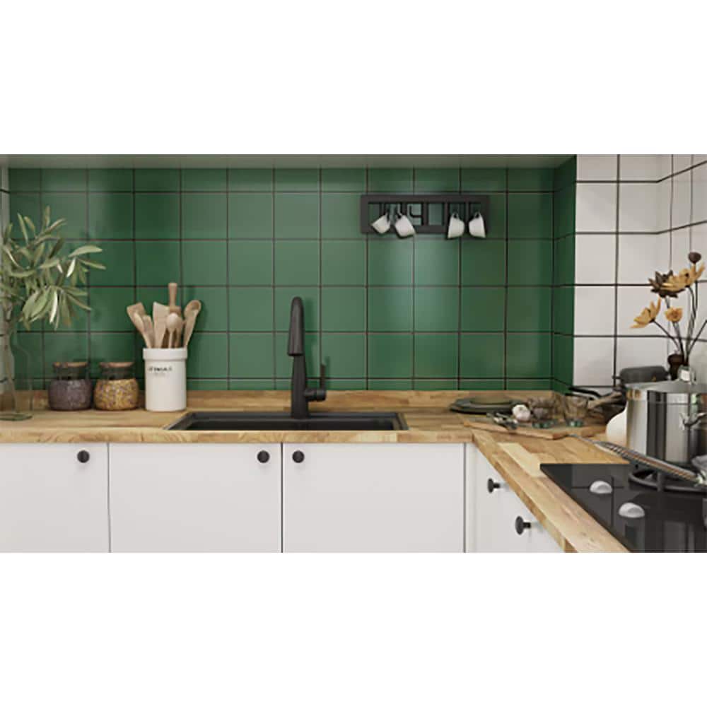 Interbuild 7.2 ft. L x 25 in. D, Finished Oak Butcher Block Standard Countertop in Brown with Square Edge