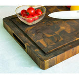 Interbuild 1.3 ft. L x 12 in. D, Acacia Butcher Block Chopping Board Countertop in Brown with Square Edge