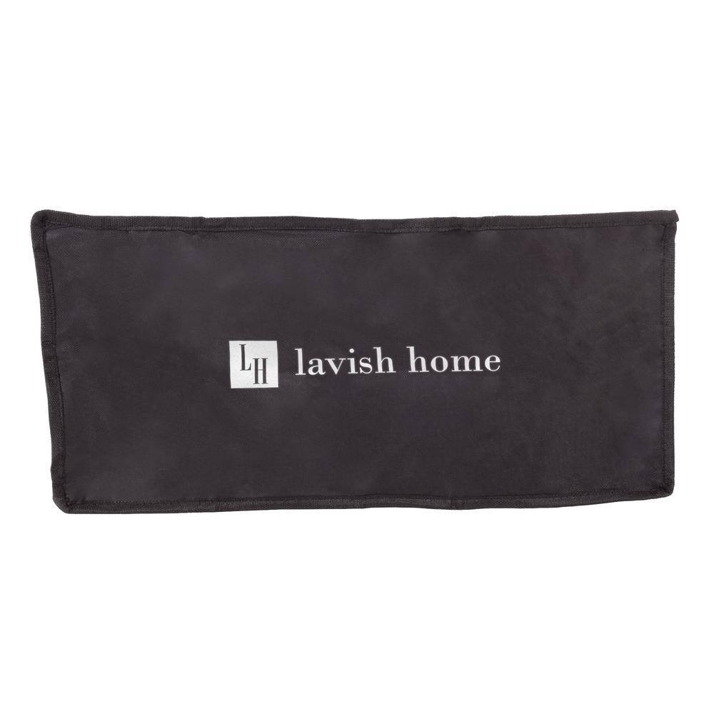 Lavish Home Brown Collapsible Canvas Double Laundry Sorter